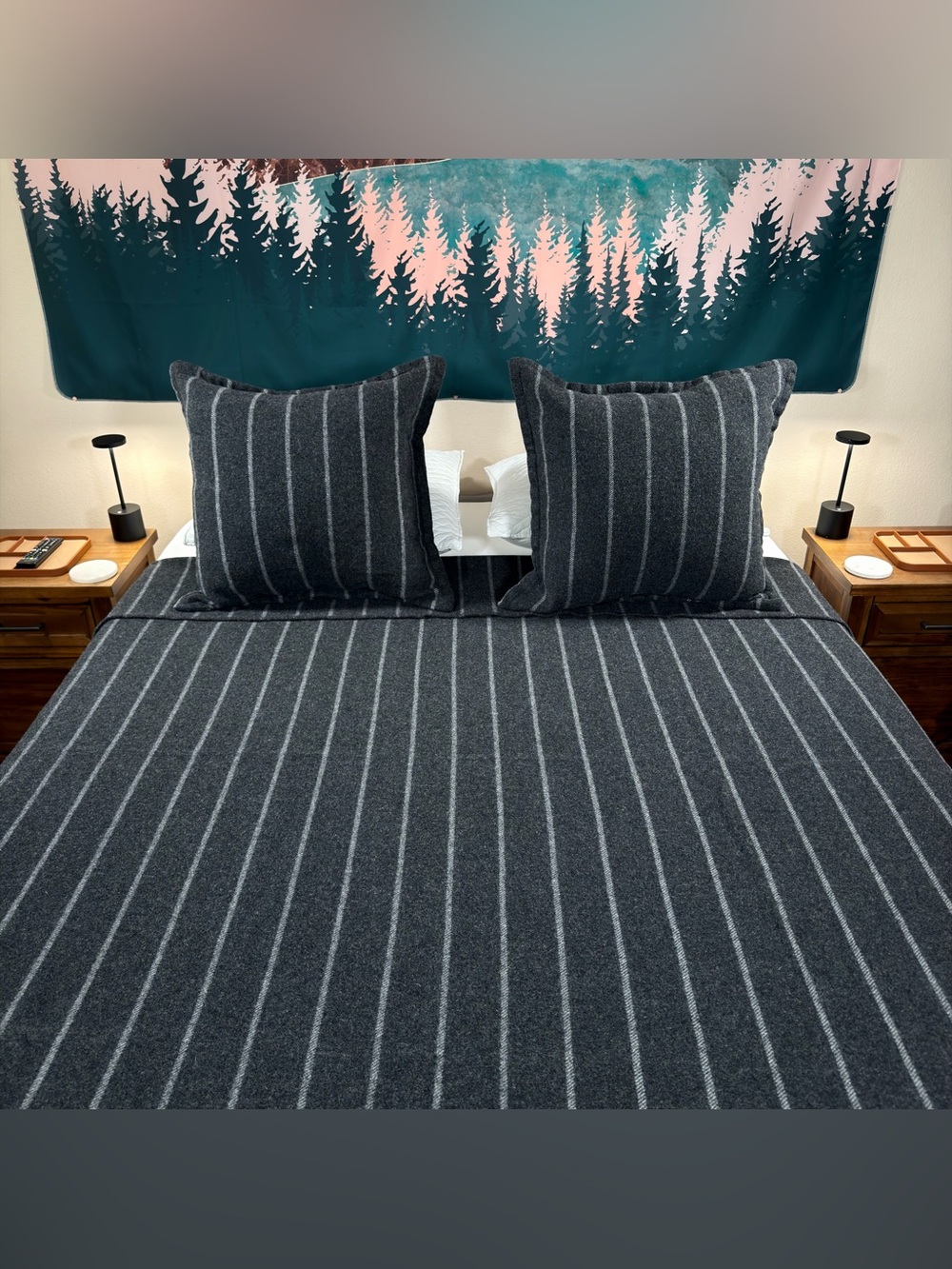 Pendleton x Room & Board Washable Eco-Wise Wool Blanket & 2 Shams 79x82